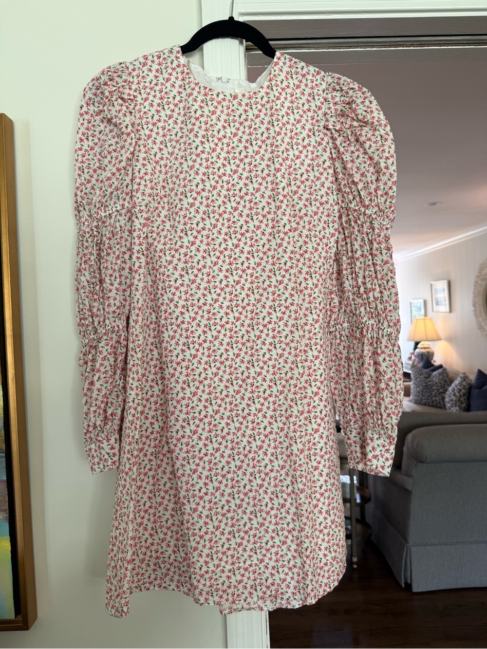 Tuckernuck Textured Floral Puff-Sleeve Clemons Mini Dress